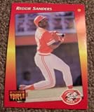 1993 Donruss Triple Play Reggie Sanders # 109 MLB Baseball Card