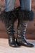 Women's Mongolian Lamb Fur Boot Toppers