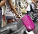 Bago Foldable Duffel Bags for Traveling Women & Men - 60L Medium Packable Duffle Bag for Travel with Shoe Compartment - Water Repellant, Heavy Duty, Lightweight Folding & Collapsible (Pink)