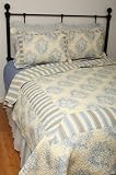 French countryside style Quilts Set (102 X 90) Fits King & Queen
