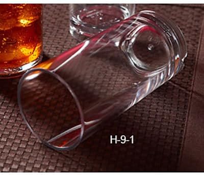 GET Enterprises inc Styrene Acrylonitrile Clear High Ball Glass, 9 Ounce -- 24 per case.