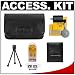Nikon Coolpix 5813 Leather Carrying Case with Cleaning Kit + Tripod + Accessory Kit for P60, P50, P5000, P5100, P6000, L14, L15, L18, L19, L20 Digital Cameras