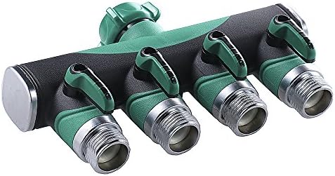 4 Way Hose Connector Tap Adapter Hose to Hose Arthritis Friendly Watering Splitter