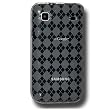 Amzer Luxe Argyle Skin Case for Samsung Vibrant T959 - Smoke Grey