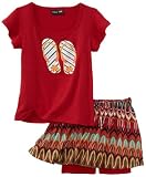 Paperdoll Girls 2-6X Screen Knit Short Sleeve Top