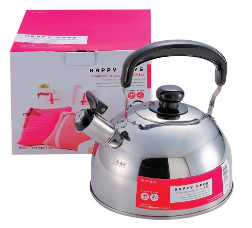 ハッピーデイズ ステンレス製 笛吹き ケットル 2.5L H-2549