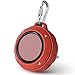 Outdoor Waterproof Bluetooth Speaker,Kunodi Wireless Portable Mini Shower Travel Speaker with Subwoofer, Enhanced Bass, Built in Mic for Sports, Pool, Beach, Hiking, Camping (Red)