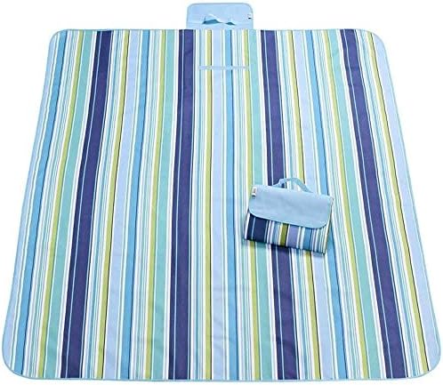 Beach Blanket Mat Picnic Blanket Water Proof Outdoor Mat, Camping Blanket "70x57" Water Resistant Top with Water &amp; Stain Proof Bottom Large Mat Easy to Fold &amp; Clean- Moisture-proof, Blue