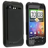 Premium - PDA HTC 6350/ Droid Incredible 2 Rubber Black Cover - Faceplate - ....