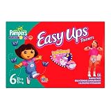 Pampers Easy Ups Value Pack for Girls, Size 6, 66-Count Box