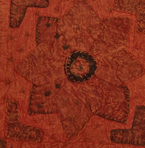 Imagen 3 de Cojín de algodón indio cubre con Patch y tamaño del bordado Jogi trabajo de 16 x 16 pulgadas Juego de 5 piezas