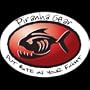 "Piranha Gear" red oval fish sticker