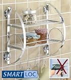 WENKO Smart-Loc K�chenregal - ohne Bohren - K�chen Ablage mit Haken - Gew�rzregal - Wandregal f�r K�che