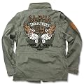 Alpha Industries Jacke Burning Skull oliv (Abverkauf) (Gr�n)