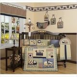 Geenny CRIB-CF-2030 Boutique Baby Boy Constructor 13 Piece Crib Bedding Set by Geenny