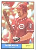 2010 Topps Heritage Baseball Card # 175 Scott Rolen - Cincinnati Reds - Mint Condition - MLB Trading Card Shipped In Protective ScrewDown Display Case!