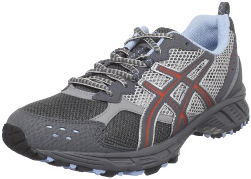 ASICS Women's GEL-Enduro 7 Running Shoe,Titanium/Carbon/Flame,8.5 M US