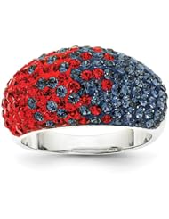Sterling Silver Swarovski Elements Oxford Spirit Ring