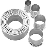 Birkmann - 143364 - Emporte-pièces ronds et lisses - Set de 10 - ø 1,5 - 7 cm, acier inoxydable (Import Allemagne)