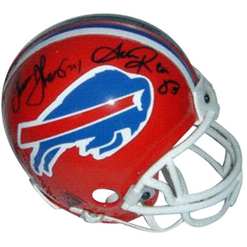 Thurman Thomas and Andre Reed Autographed Buffalo Bills Mini Helmet