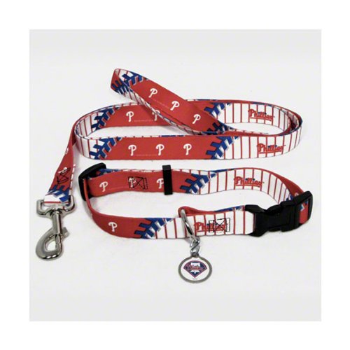 Philadelphia Phillies MLB Dog Collar & Leash Set (Medium) at Amazon.com