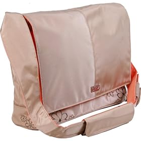 15.4 inch Floral design Beige Laptop Notebook Shoulder Messenger Ba
