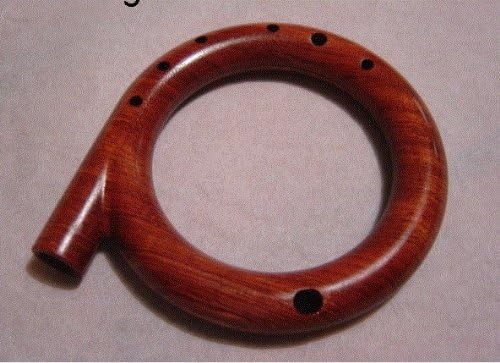 Ringflute Native American Sound Round Design Wood Flute