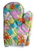 Pair of Floral Patterned Oven Mitts