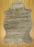 Faux Animal Skin Hide Rug 2' x 4' (BROWN)