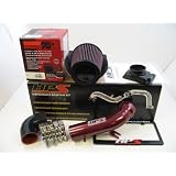 00-05 Mitsubishi Eclipse V6 HPS Short Ram Air Intake System Kit Red 01 02 03 04 