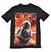 Star Wars Big Boys The Force Awakens Print Heathered T-Shirt (BB8, Large)