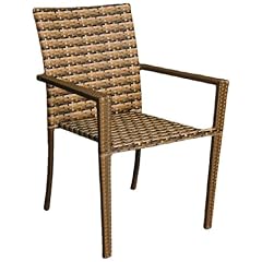 Hansen Outdoor 10/117MC20 Outdoor-Armlehnstuhl, Aluminium-Gestell, B 62, T 63, H 89 cm, Multicolor braun