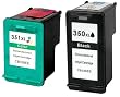 2 Druckerpatronen kompatibel f�r HP 350XL + 351XL Photosmart, Deskjet, Officejet HP