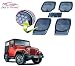 Auto Pearl - Premium Quality Heavy Duty 5Pc PVC Rubber 3G Honey Black Car Mat For - Mahindra Thar RS.1699.00