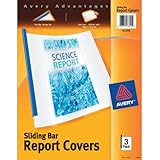 Avery Sliding Bar Clear Report Covers, Pack of 3 (47314)