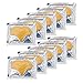 Anti Aging Treatments Set / Kit of 10pcs Forehead 24K Gold / Golden Collagen Gel Crystal Masks / Patches for Wrinkles, Hydration / Moisturizing, Skin Pores Cleansing and Blackheads Removing