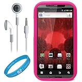 Pink Protective Silicone Skin for Motorola Droid Bionic XT865 (Verizon Wire ....