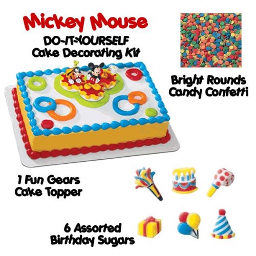 Mickey Mouse Cakes - Do-It-Yourself Cake Topper Decorating Package 2 SAVE $2.44 by Decopac