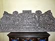 Orissa Antique Hindu God Radha Krishna Carved Wood Wall Panel Headboard 72