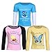 Goodway Pack of 3 Girls Full Sleeve Black-White-Gray T-Shirts Mom & Dad Theme-4 RS.699.00