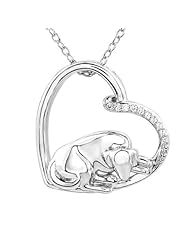 ASPCA TenderVoices Diamond Sleepy Dog Pendant 1/15ctw