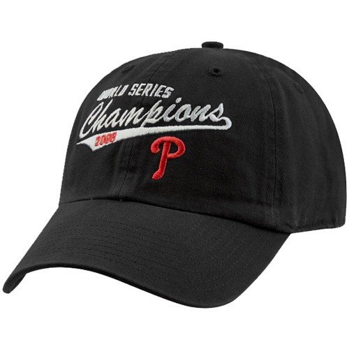 Buy Twins Enterprise Philadelphia Phillies 2008 World Series Champions Black Adjustable Hat by Twins Enterprise