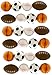 24 Mini Sports Squeeze Balls for Stress Relief and Fun