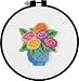 Dimensions Punch Needle, for Dummies Vase of Flowers