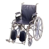 ITA-MED 20-inch Lightweight Wheelchair with Fixed Back Style and Removable Desk-length Arms