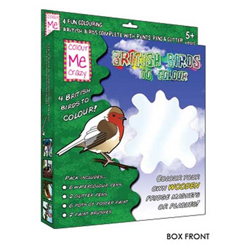 Childrens Toyshop  Toys : Colour Me Crazy British Birds to Colour