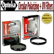 Opteka 95mm High Definition&sup2; Circular Polarizing + UV (0) Ultra Violet Haze Multi-Coated Glass Filter Kit
