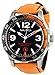 Nautica Men's N12578G BFD 101 Orange Polyurethane and Black Dial Watch