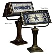Dallas Cowboys Memory Company Team Art Glass Banker's Lamp NFL Football Fan Shop Sports Team Merchandise