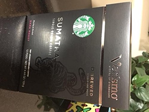 Starbucks Sumatra Single-Origen Coffee 12 Brewed Single-Use Verismo Pods